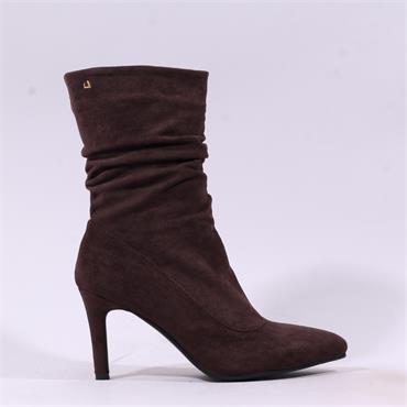 Una Healy Leak It Highheel Mid Calf Boot - Chocolate